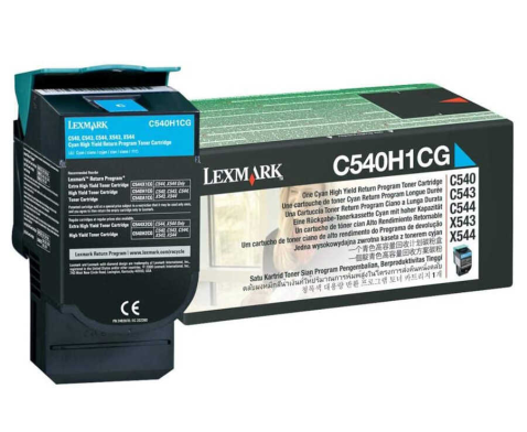 Lexmark C540H1CG - Yüksek Kapasiteli Mavi Toner